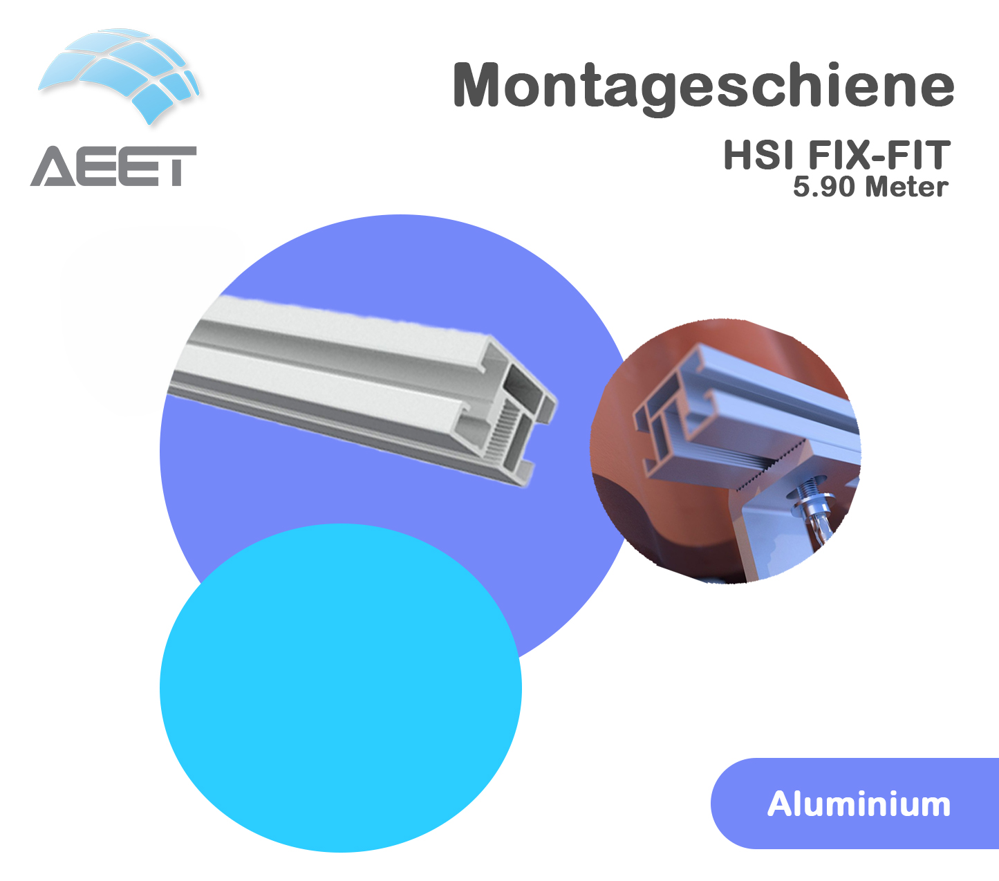 Montageschiene HSI FIX-FIT_5.90 Meter Montageschiene HSI FIX-FIT_5.90 Meter