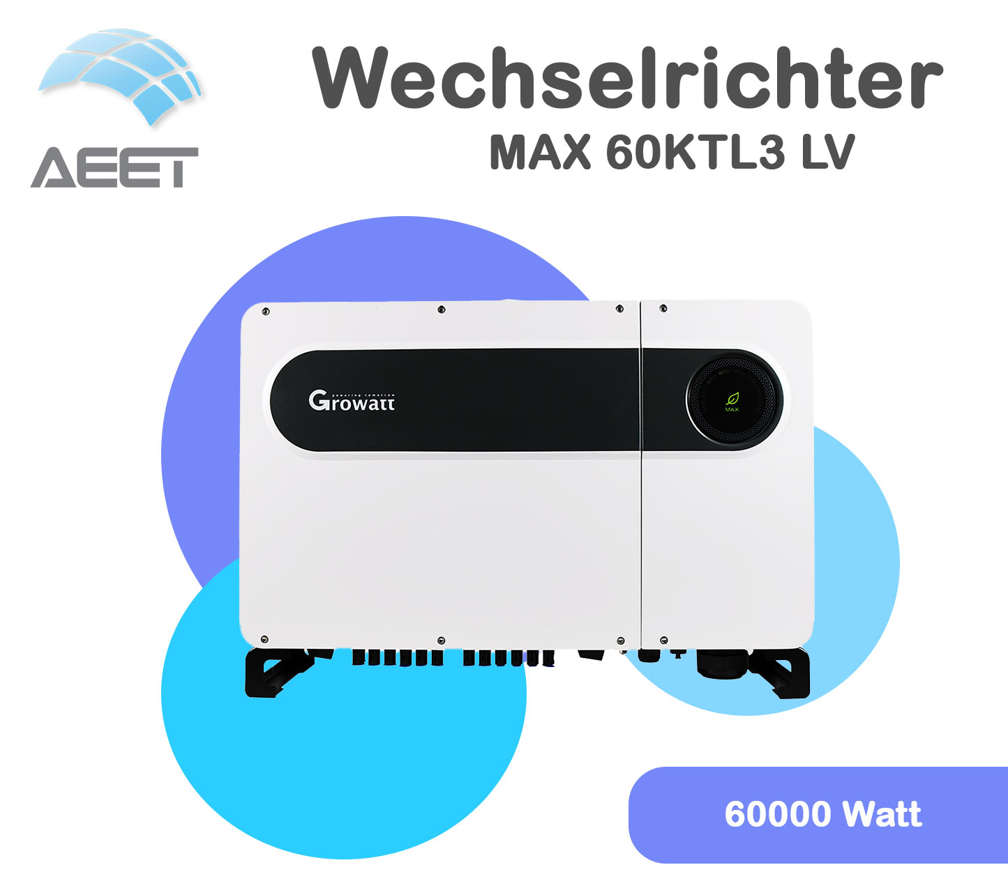 Wechselrichter Growatt MAX 60KTL3 LV Wechselrichter Growatt MAX 60KTL3 LV